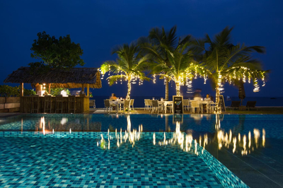 Sri Sharavi Beach Villas & Spa - with 43 metre saltwater infinity pool
